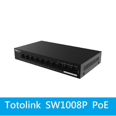 現貨*附發票公司貨*【 SW1008P 】TOTOLINK 8+2埠Gigabit PoE網路交換器