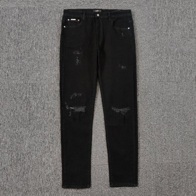 Ella精品-REP REPRESENT stonewashed vintage false-broken jeans