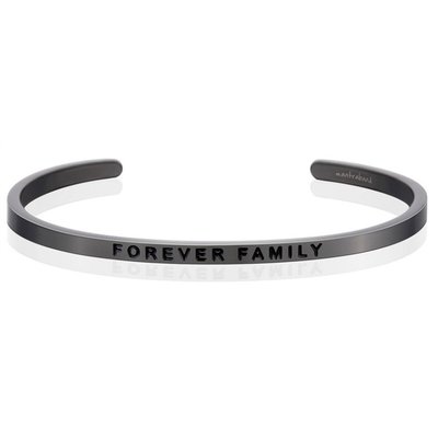 MANTRABAND FOREVER FAMILY 永遠的家人 新款灰銀手環