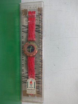 罕見的老式 SWATCH 手錶 1996 年亞特蘭大奧運會紀念(收藏絕版品)(故障品指針不動)