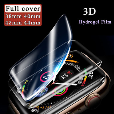 Iwatch 系列 Se 6 5 4 3 2 1 3d 水凝膠膜箔蘋果手錶 38mm 42mm 40mm 44mm 非鋼