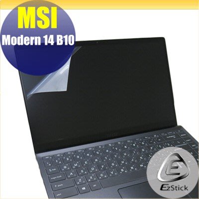 【Ezstick】MSI Modern 14 B10 系列 靜電式筆電LCD液晶螢幕貼 (可選鏡面或霧面)