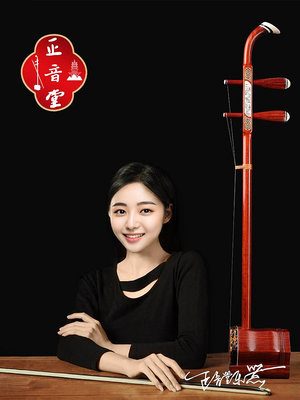 正音堂紅木二胡樂器廠家直銷成人兒童初學演奏蘇州小葉紫檀胡琴