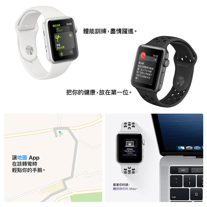 Apple Watch Series 3 Nike+ LTE 42mmTݿߴz (A1891) ʷs~