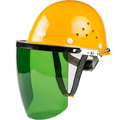 防護面罩 電焊面罩  安全帽式電焊面罩燒焊工防護面屏防飛濺打磨透明焊帽頭戴式-辰舍百貨