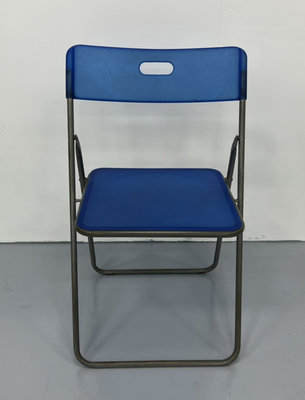 【宏品二手家具館】中古傢俱 家電 F72326*藍色折合椅*辦公家具 辦公設備 OA桌椅 辦公桌椅 辦公鐵櫃 活動櫃