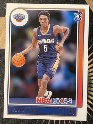 2021-22 Panini NBA Hoops Herbert Jones Base Rookie RC #243 Pelicans