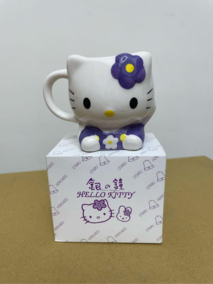 日本北海道 小樽 銀之鐘 Hello Kitty 咖啡杯