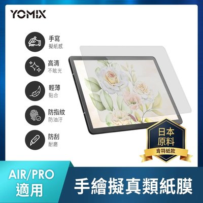 鶴雲網路 YOMIX 優迷 Apple iPad Pro 12.9吋 手繪擬真類紙膜保護貼/螢幕保護貼/平板保護貼 全新