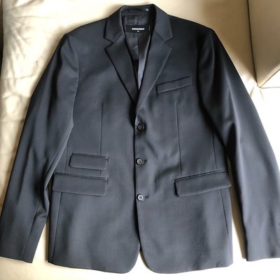 [品味人生]保證正品 Dsquared2 D2 黑色 正式 西裝外套 size 54. 適合XL