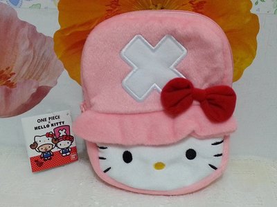 維琪哲哲 ～ 日本購回~ 海賊王/凱蒂貓ONE PIECE×HELLO KITTY 萬用包/化妝包/收納包