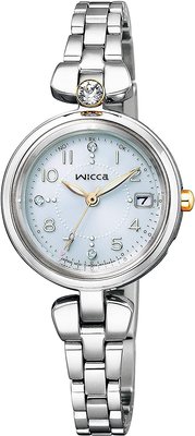 日本正版 CITIZEN 星辰 wicca KS1-619-93 女錶 手錶 電波錶 光動能 日本代購