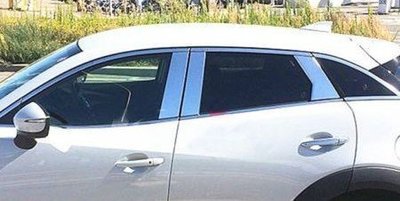 適用于馬自達Mazda CX-3車窗中柱飾條6件套 CX3車窗中柱保護亮條 高品質