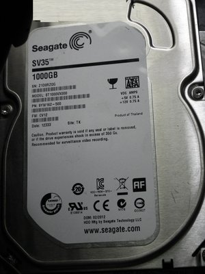 希捷硬碟 ST1000VX000-9YW162 1T 3.5吋SATA硬碟1TB SV35 1000GB Seagate
