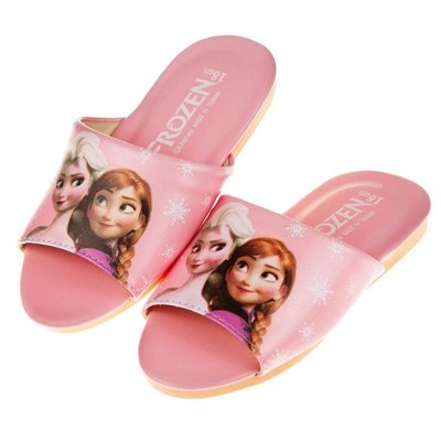 童鞋(18~22公分)Disney冰雪奇緣粉色台灣製兒童室內拖鞋Y7W686G