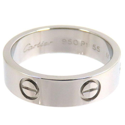 [超優惠 稀有物件#55] Cartier 卡地亞 LOVE系列 PT950鉑金 螺絲戒指