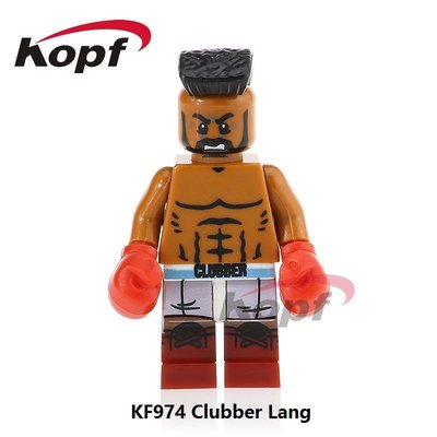 【積木班長】拳擊手 黑人拳手 洛基 勇者無敵 抽抽樂 系列  MOC 人偶 袋裝/相容 樂高 LEGO 積木