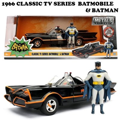 (I LOVE 樂多)蝙蝠俠1966 CLASSIC TV Series BATMOBILE W/BATMAN