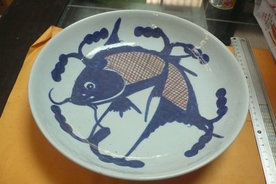 紫色小館89-------大青花魚盤