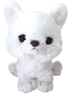 16993c 日本進口 限量品 柔軟 超可愛 白色 狐狸 雪狐 絨毛娃娃 擺件動物絨毛布偶玩偶送禮禮品