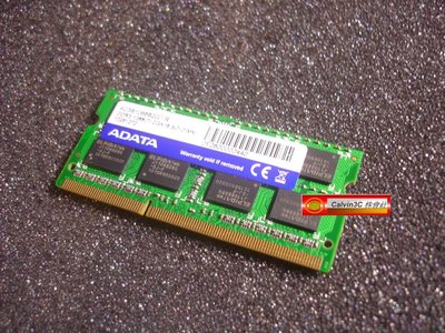 Calvin 3C 威剛 ADATA DDR3 1066 2G DDRIII PC3-8500 雙面顆粒 筆記型 終保
