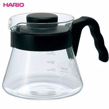 【HARIO】VCS-01B 可微波耐熱咖啡壺 450ml 咖啡壺 茶壺 玻璃壺 熱水壺 刻度 波型把手 ￡夏綠蒂日貨