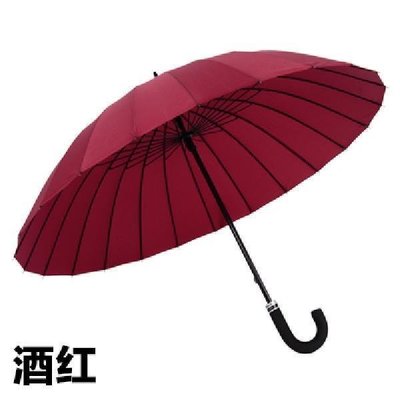 天天特價 原單24骨素色超大雨傘 晴雨傘直桿傘雙人超強*特價