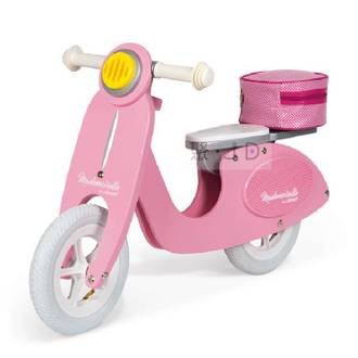 免運 法國Janod 平衡滑步系列 - 粉紅淑女摩托車 J03239 滑步車【小瓶子的雜貨小舖】