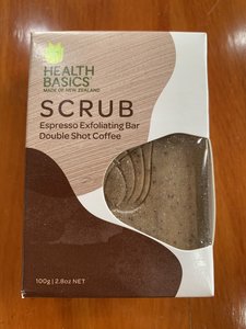原裝 紐西蘭 咖啡粉 去角質香皂 Health Basics Scrub ~ Double shot Coffee