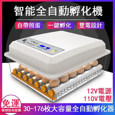 【現貨】110V孵化機智能雞鴨鵝鴿子孵化器 大容量家用全自動孵蛋器（帶溫度控制）全自動小雞雞蛋孵化機 孵蛋器孵化箱y41