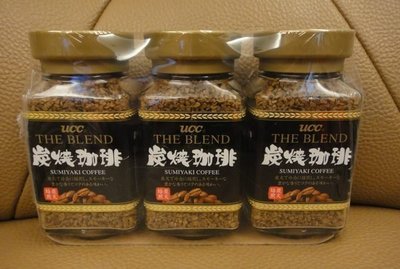 UCC 日本炭燒即溶咖啡-研磨原味一組90g*3瓶  479元--可超商取貨付款