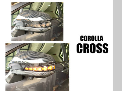 小亞車燈改裝＊全新 COROLLA CROSS CC LED 箭型 跑馬 流水 後視鏡 方向燈