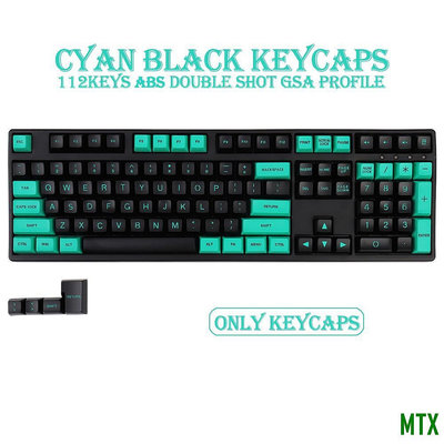 天誠TCGSA高度112 鍵double shot個性化配色鍵帽适用於 Cherry MX Switch 機械鍵盤/RK7
