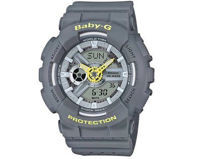 【名人鐘錶】～CASIO→運動風采女錶 BA-110PP-8ADR BA-110PP-8A～ 可議價