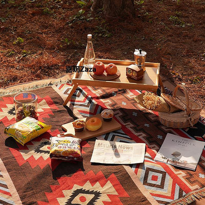 新品ins民族風野餐墊野餐布防潮墊戶外露營地墊裝備波西米亞風地毯