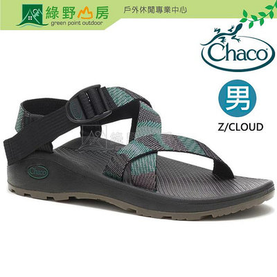 《綠野山房》Chaco 佳扣 男款 越野紓壓涼鞋 Z CLOUD 涼鞋 標準款 編織黑 CH-ZLM01-HH29