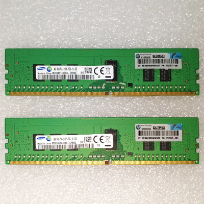 三星 SAMSUNG 伺服器記憶體 DDR4-2133P-8G(4G*2) 雙面顆粒 實體拍攝 歡迎自取
