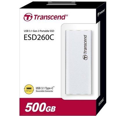 【台中自取】促銷 創見 TS500GESD260C 500GB 外接SSD ESD260C USB 3.1 / 3年保固