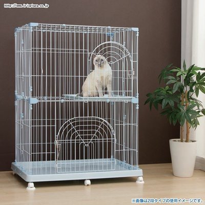 IRIS 高級電鍍籠 雙層貓籠 双層寵物籠 室內籠 PEC-902（附 滑輪）每件5,800元