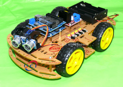 【UCI電子】Arduino 相容 DIY 4輪小車 循跡自走車 避障小車 紅外小車 UNO R3小車 自走車 散件出貨