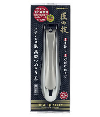 【JPGO】日本製 匠之技鍛造 不銹鋼指甲剪~曲線刃L G-1201#931