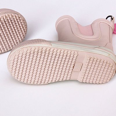 現貨 韓國可愛兒童雨靴防滑防水12歲純色雨鞋寶寶學生膠鞋女大童水鞋可開發票