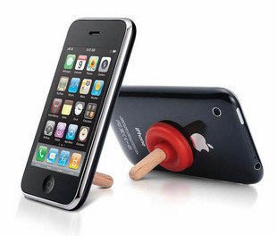 【東京數位】iPhone 4/iPhone 4S/iPhone 5 三星/HTC 馬桶抽造型吸盤立架手機平板支架-不挑色
