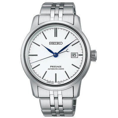 預購 SEIKO PRESAGE  SARX105 機械錶 40.2mm 不鏽鋼錶帶 銀白色面盤  男錶 女錶
