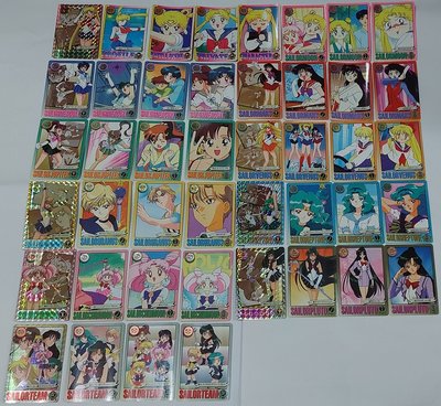 Sailor Moon 美少女戰士 非七龍珠 萬變卡 閃卡 1994年日版 第5彈 6閃38普 全套44張 請看商品說明