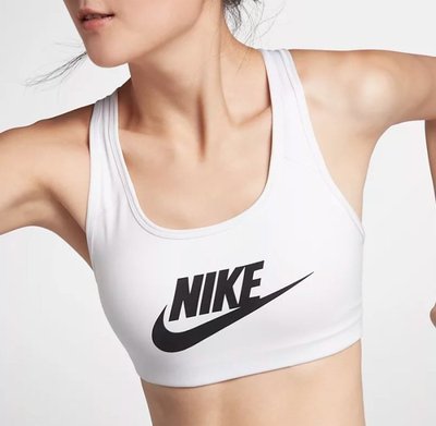 AsukA的窩窩~(衣) Nike路跑有氧瑜珈韻律健身挖背白色運動背心BRA內衣899371100