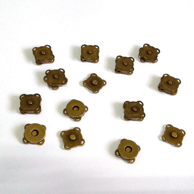 STCbD0A0_2 - 手縫磁扣(古銅色14mm)1包(10組)