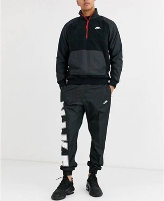 【熱賣精選】Nike大logo 夏季 衛褲 輕薄彈力梭織透氣黑色 男款 長褲 束口-LK29074