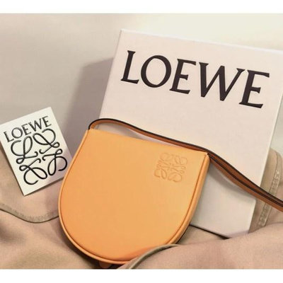 二手 Loewe Gold 橙色 馬鞍皮 兩用包 現貨+實拍