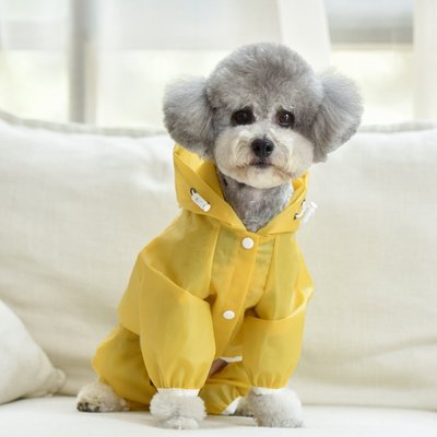 【熱賣精選】小狗狗雨衣四腳防水透明泰迪雨披寵物雨天衣服小型中型犬比熊博美